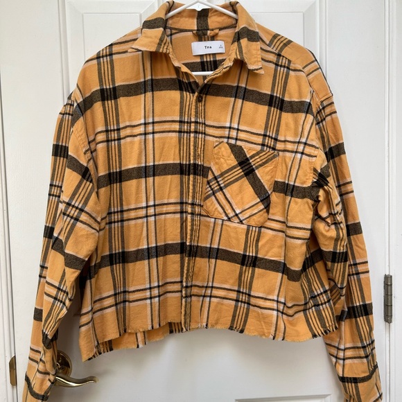 TNA Yellow/White/Black flannel - Picture 1 of 2